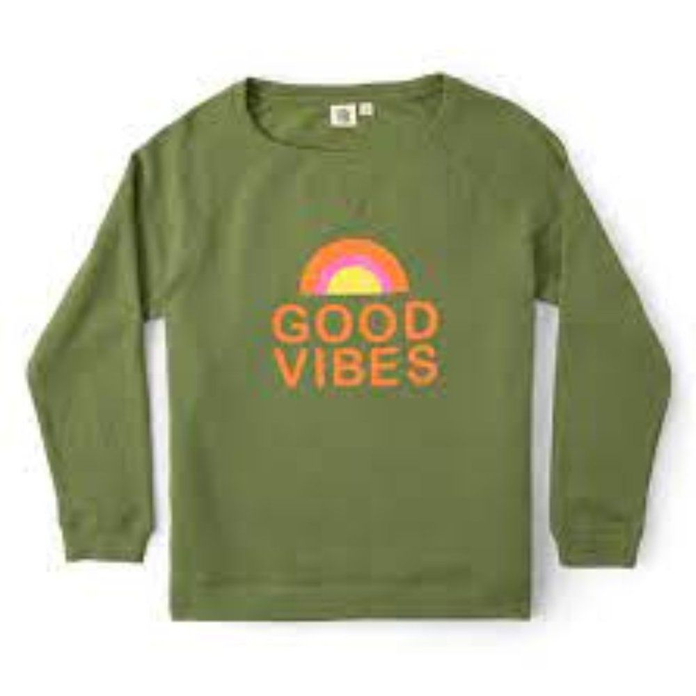 Good Vibes Club Sweatshirt Green L sunrise